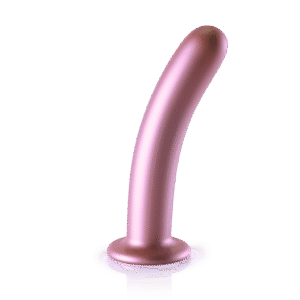 Zachte Silicone G-Spot Dildo - 7'' / 17 cm - Roségoud