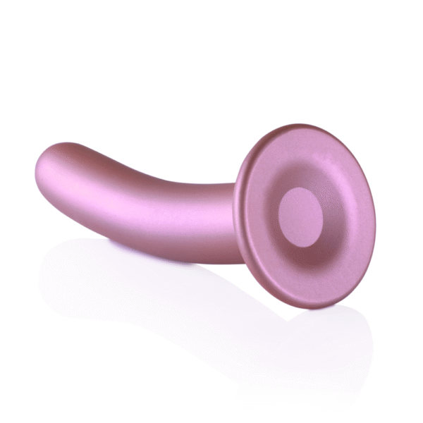 Zachte Silicone G-Spot Dildo - 7'' / 17 cm - Roségoud - Afbeelding 5