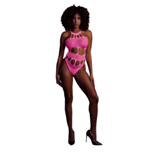 Body met Griekse Halslijn - One Size - Neon Roze