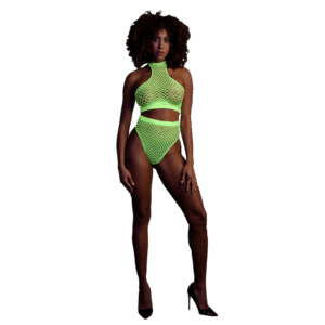 Turtle Neck en High Waist Slip - One Size - Neon Groen