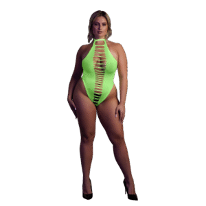High-Cut Body - Plus Size - Neon Groen