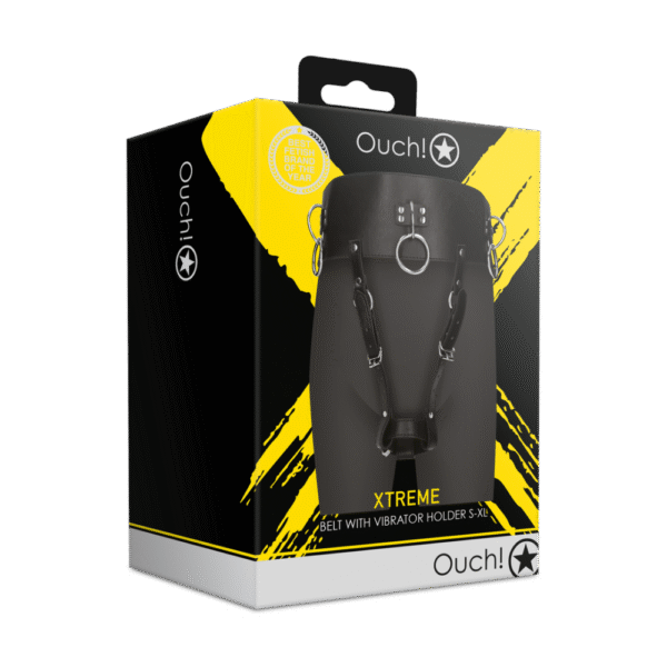 Riem met Vibrator Houder - Zwart - Afbeelding 2