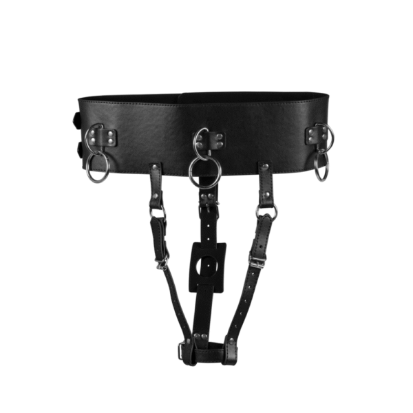 Riem met Vibrator Houder - Zwart - Afbeelding 5