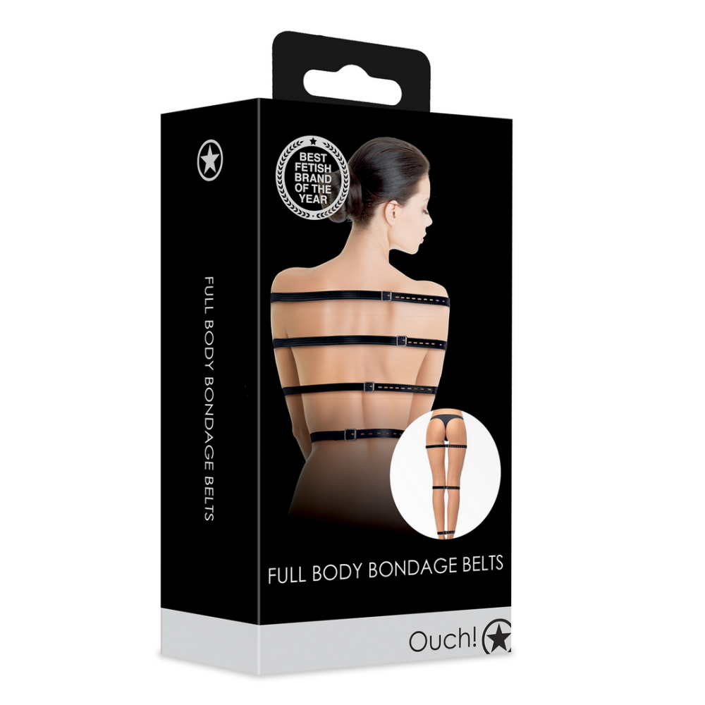 Volledige Lichaams Bondage Riemen - Zwart - Afbeelding 2