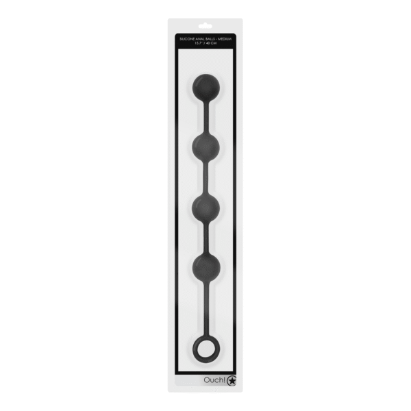 Silicone Anale Ballen - Medium - Zwart - Afbeelding 2