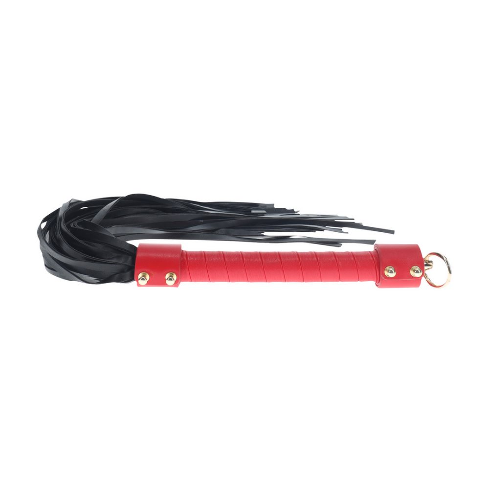 Milan Collectie - Flogger - Zwart/Rood - Afbeelding 2