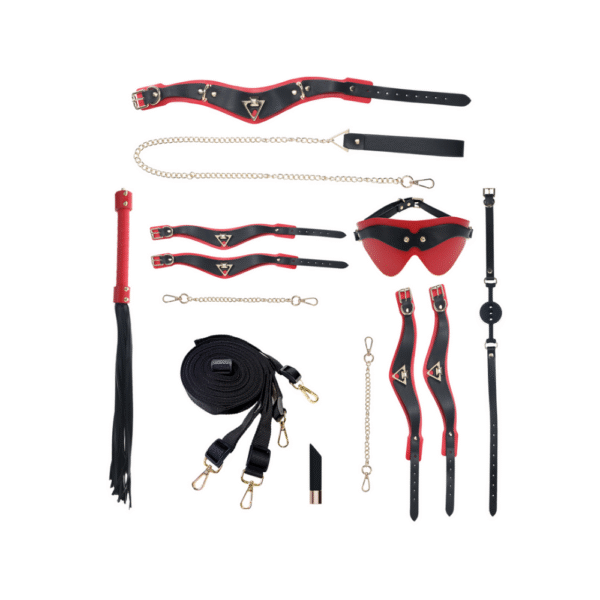 Milan Collectie - Kit met Tas - Zwart/Rood - Afbeelding 4