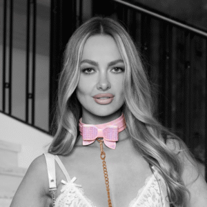 Paris Collectie - Halsband met Leash - Roze