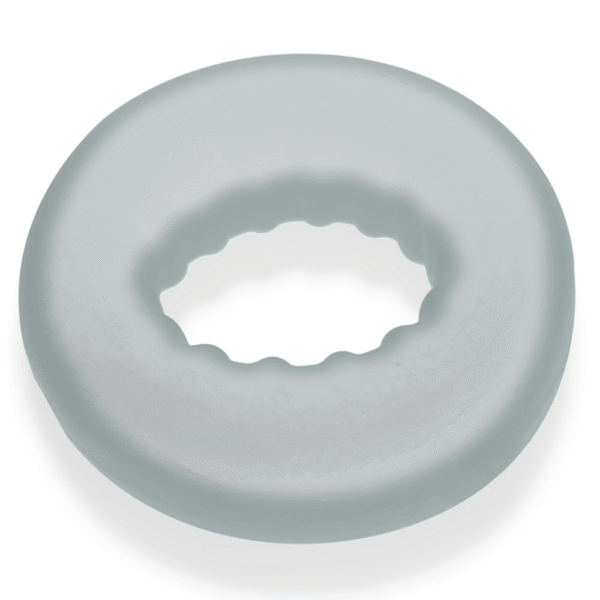 Axis - Inner Ribbed Griphold Cockring - Duidelijk IJs - Afbeelding 3