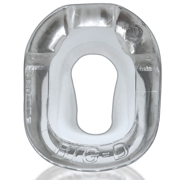 Big-D - Bigger Bulge Cockring met Shaft Grippers - Doorzichtig - Afbeelding 4