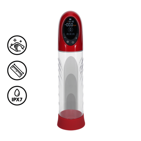 CyberPulse - Automatische Waterdichte Penis Pomp - Metallic Rood