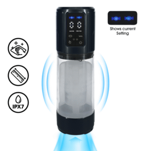 UltraLift - Automatische Waterdichte Masturbator Pomp - Gun Metal