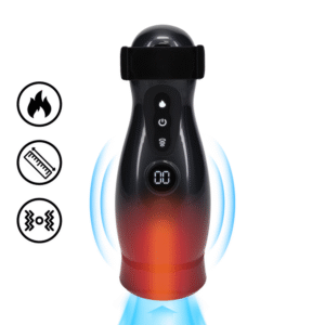 Virtuo - Suction and Vibration Masturbator Pump with Phone Attachment - Gun Metal