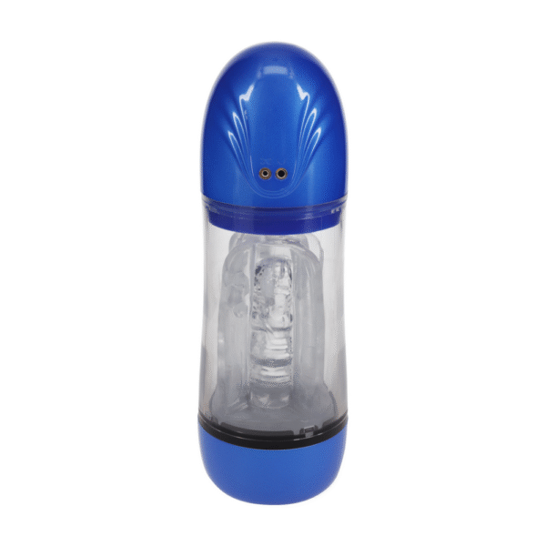 SonicPull - Suction and Vibration Masturbator Pump - Multimedia Enhanced - Metallic Blue - Afbeelding 3