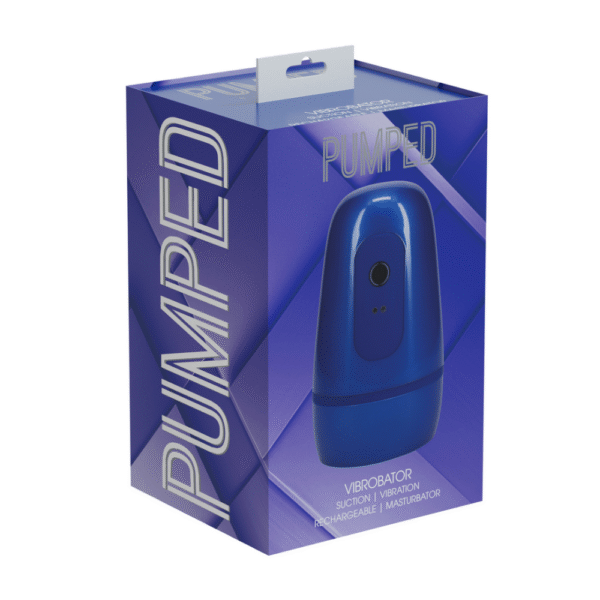 Pulsar - Negative Pressure Suction and Vibration Masturbator Pump - Metallic Blue - Afbeelding 2