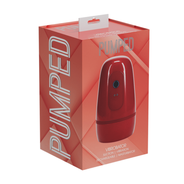 Pulsar - Negative Pressure Suction and Vibration Masturbator Pump - Metallic Red - Afbeelding 2