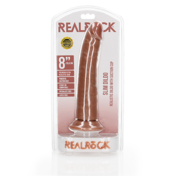 Slank Realistisch Dildo met Zuignap - 8 / 20,5 cm - Afbeelding 2