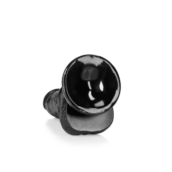 Gebogen Realistische Dildo met Ballen en Zuignap - 6 / 15,5 cm - Afbeelding 5