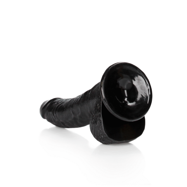 Gekromde Realistische Dildo met Ballen en Zuignap - 8 / 20,5 cm - Afbeelding 5