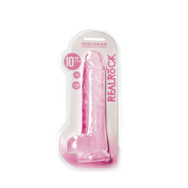 Realistische Dildo met Ballen - 10 / 25,4 cm - Afbeelding 2
