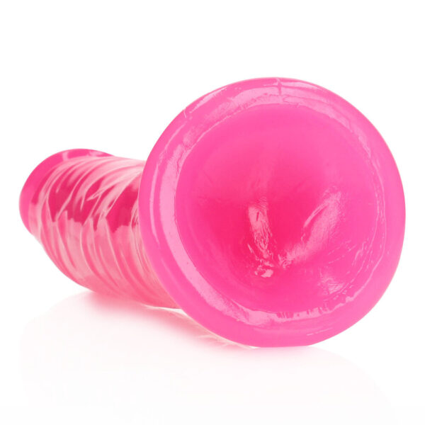 Slanke Realistische Dildo met Zuignap - Glow in the Dark - 8'' / 20 cm - Afbeelding 4