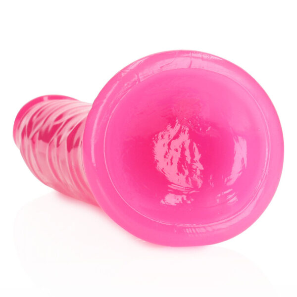 Slank Realistisch Dildo met Zuignap - Oplichtend in het Donker - 9'' / 22,5 cm - Afbeelding 5