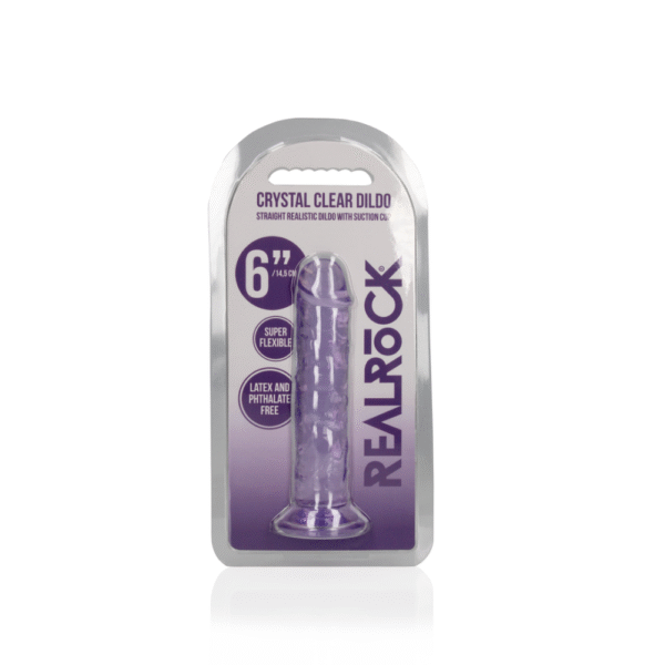 Rechtdoor Realistische Dildo met Zuignap - 6'' / 14,5 - Afbeelding 2