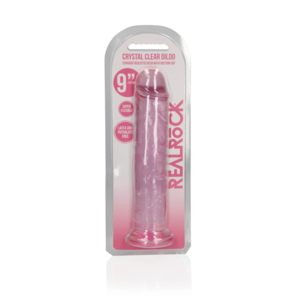 Rechtdoorgaande Realistische Dildo met Zuignap - 9'' / 23 - Afbeelding 2