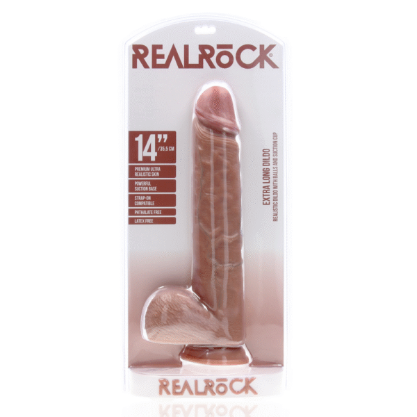 Extra Large Straight met Ballen 14 / 35,5 cm - Tan - Afbeelding 2