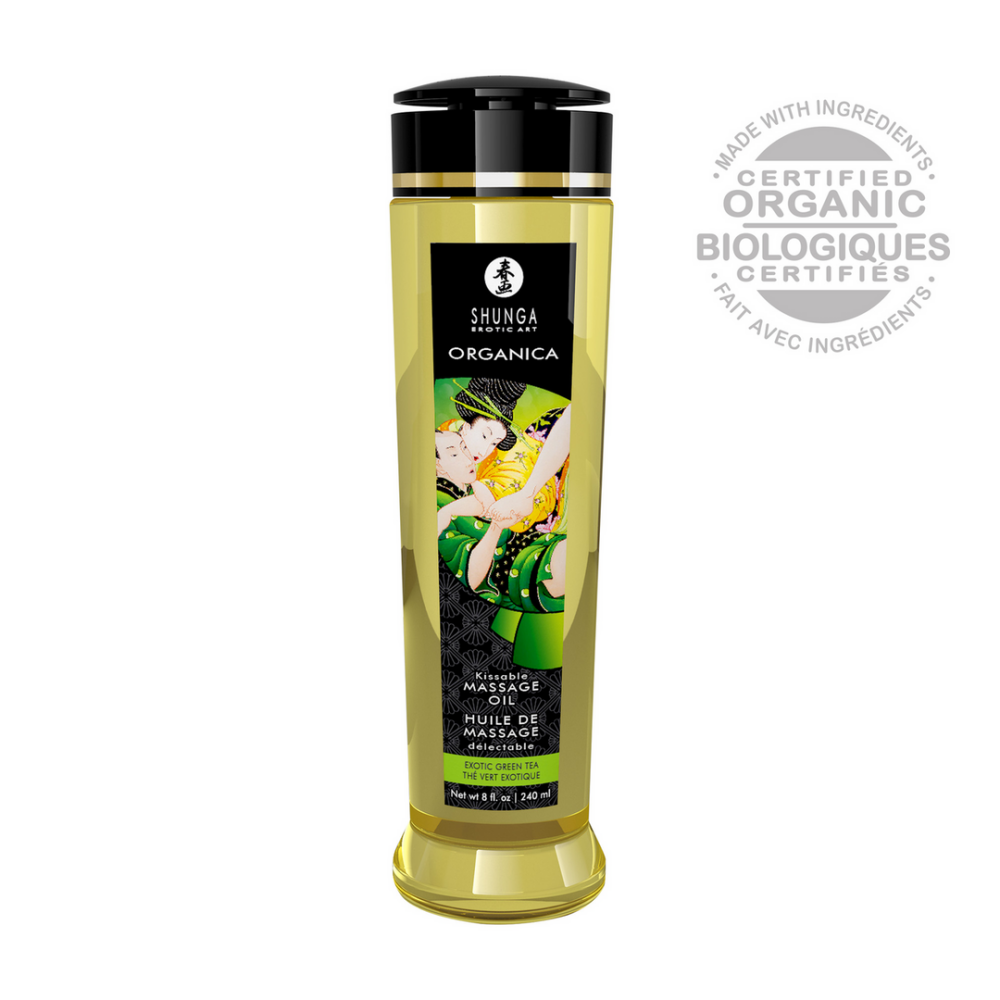 Organica Massage Olie - Groene thee - 8 fl oz / 240 ml - Afbeelding 3