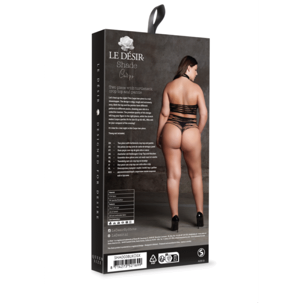 Carpo XLVI - Twee Delen met Col, Crop Top en Pantie - Plus Size - Afbeelding 3
