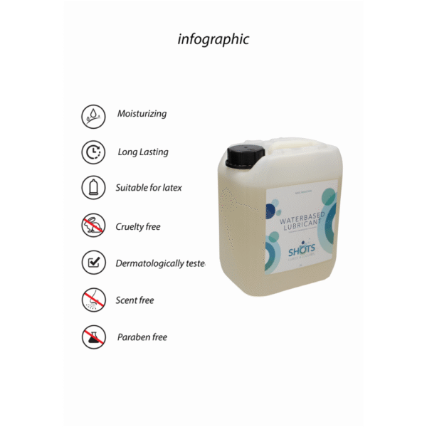 Waterbasis Glijmiddel - 1,3 gal / 5 l - Afbeelding 4