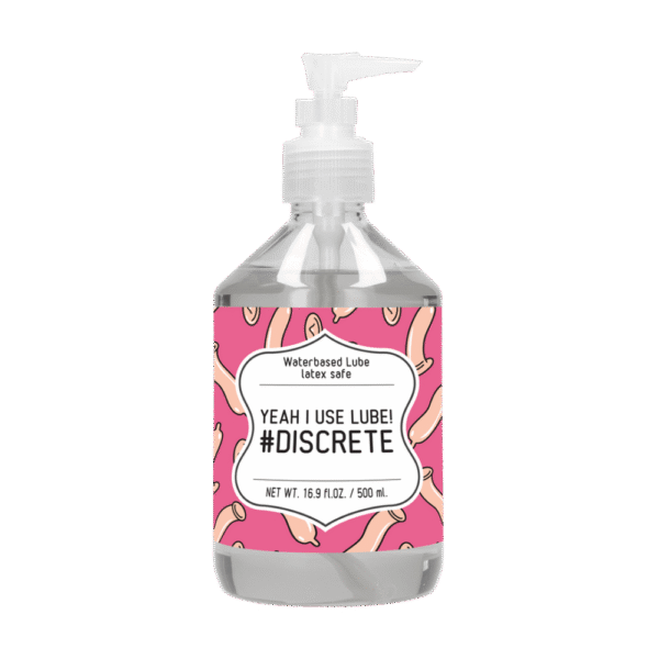 Ja, ik gebruik glijmiddel #Discrete - Waterbasis Glijmiddel - 17 fl oz / 500 ml