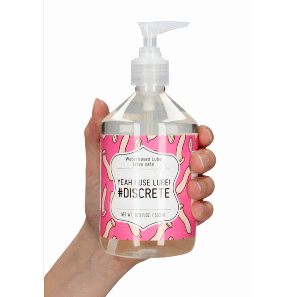 Ja, ik gebruik glijmiddel #Discrete - Waterbasis Glijmiddel - 17 fl oz / 500 ml - Afbeelding 5