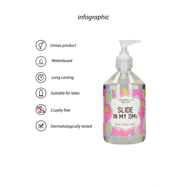 Slide In My DMs - Waterbased Lubricant - 17 fl oz / 500 ml - Afbeelding 2