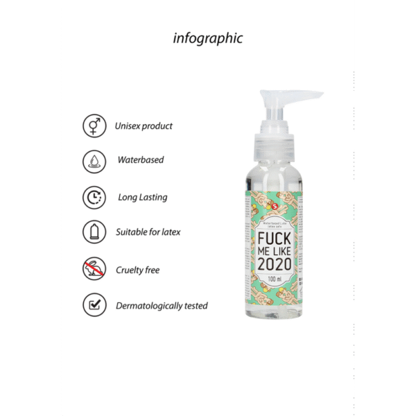 Fuck Me Like 2020 - Waterbased Lubricant - 3 fl oz / 100 ml - Afbeelding 2