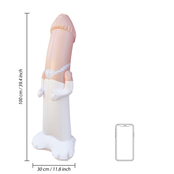 Opblaasbare Bruid Bop Bag - Afbeelding 3