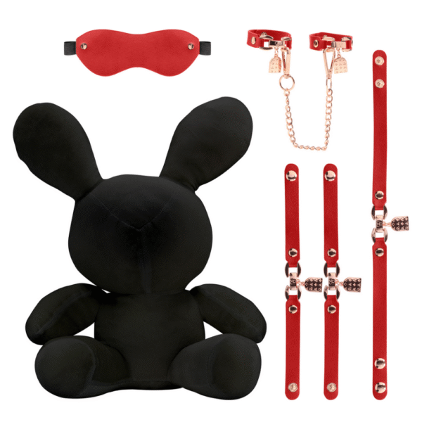 Konijnen Bondage - Velvet - Groot - Zwart - Afbeelding 4
