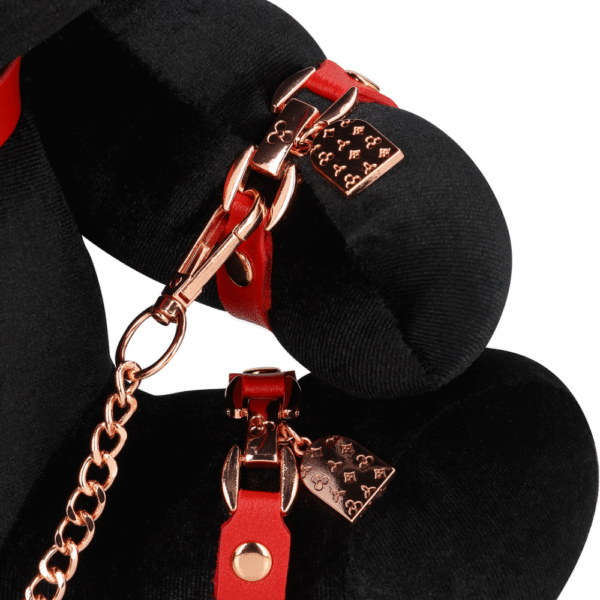 Konijnen Bondage - Velvet - Groot - Zwart - Afbeelding 5