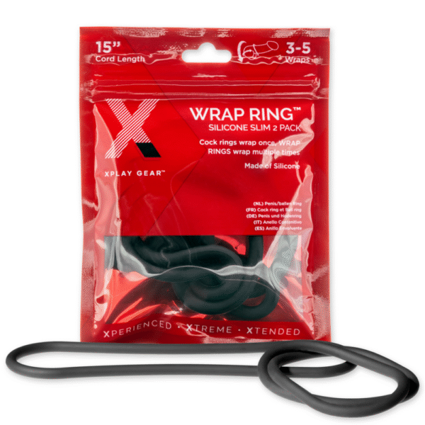 Silicone Slim Wrap Ring - Cockring / Ball Strap - 15 / 38 cm - Afbeelding 2