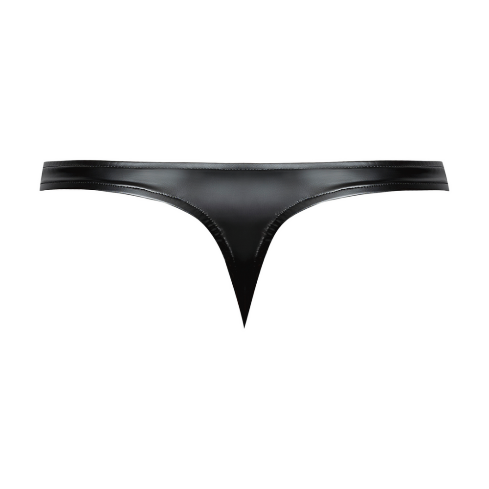 Wetlook Bong Thong - S/M - Zwart - Afbeelding 4
