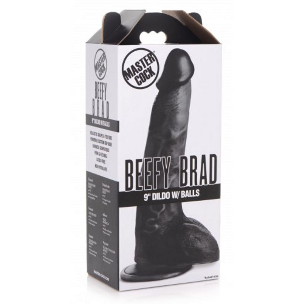 Beefy Brad - Dildo met Ballen - 9 / 23 cm - Afbeelding 2