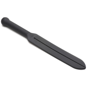 Stung Silicone Tawse - Zwart