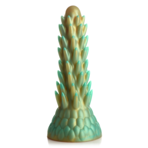 Stegosaurus - Stekelige Reptiel Silicone Dildo - Groen