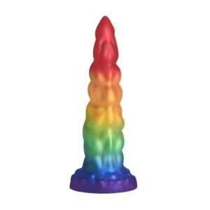 Magic Rider - Eenhoorn Silicone Dildo - Regenboog