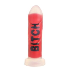 BITCH - Siliconen Dildo - Rood