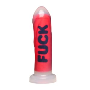 FUCK - Siliconen Dildo - Rood