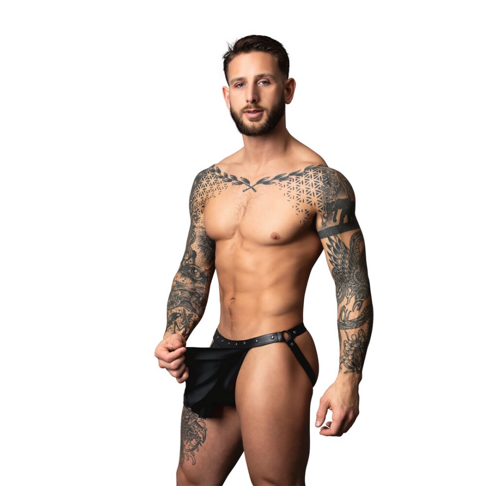 Spartacus - Rok Jock - S/M - Zwart - Afbeelding 3