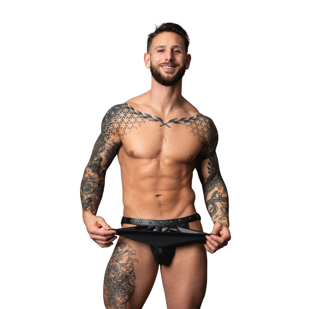 Spartacus - Rok Jock - S/M - Zwart - Afbeelding 4