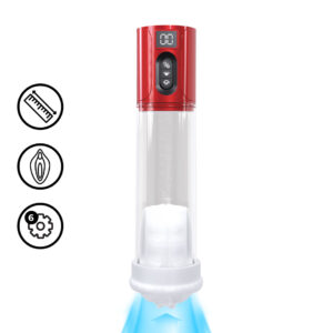 MaxLift - 7 Function Suction Masturbator Pump - Metallic Red